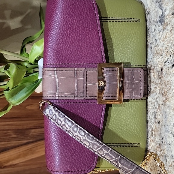 MCM EUC RARE LIMITED EDITION Colorblock Leather Crossbody Handbag - Picture 2 of 13